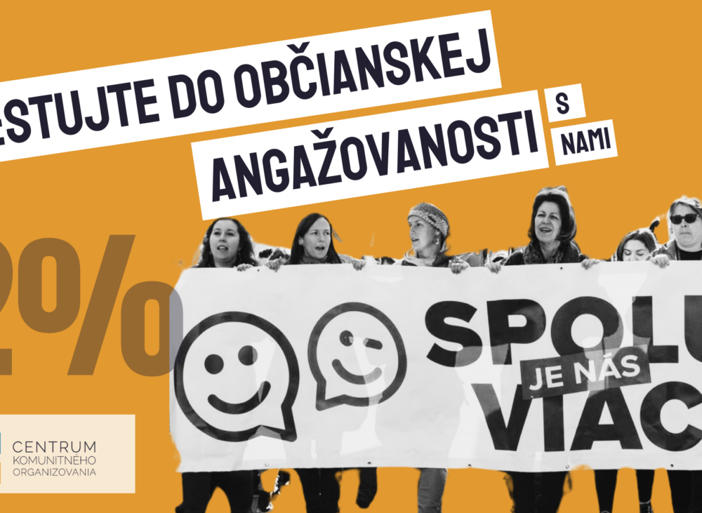 2% do občianskej angažovanosti