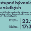Pozvánka na verejnú diskusiu o bývaní v BB
